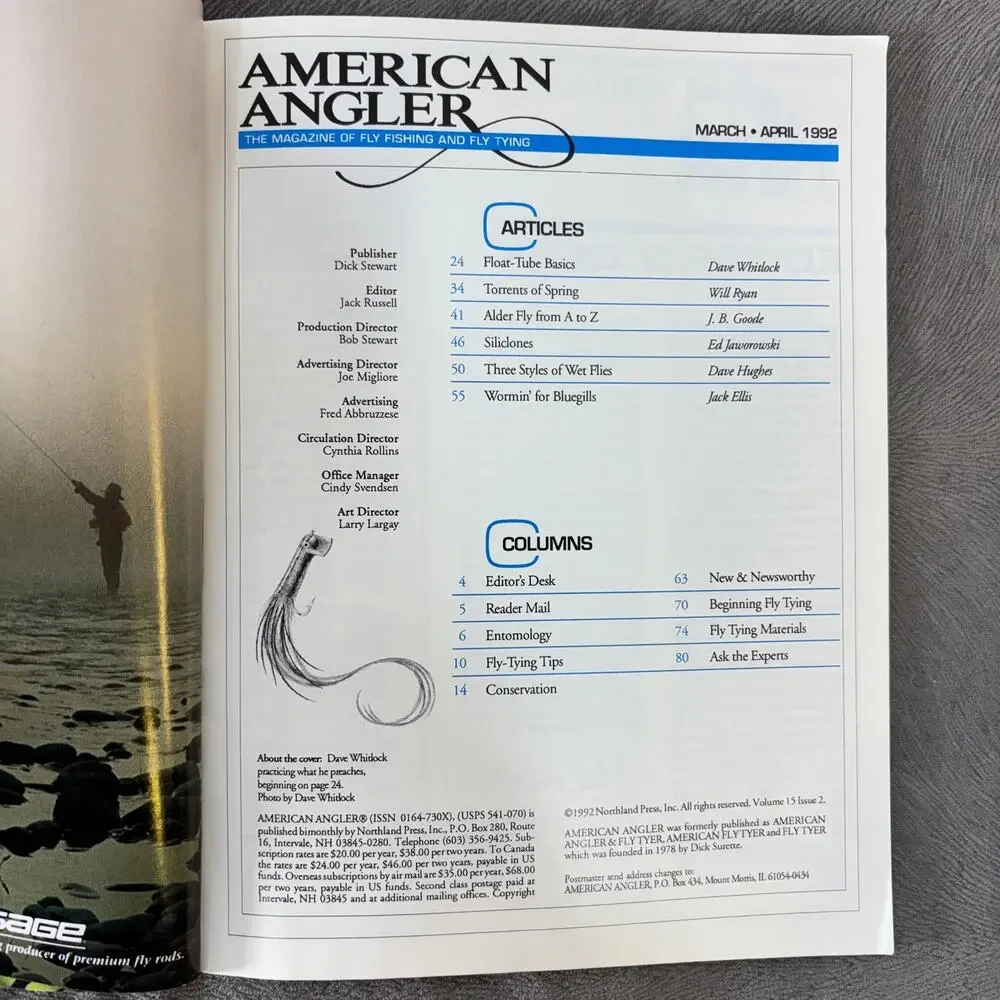 American Angler Magazine Lot of 4 Issues Vintage 1991-1996 Fly Fishing Fly Tying